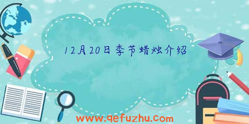 12月20日季节蜡烛介绍