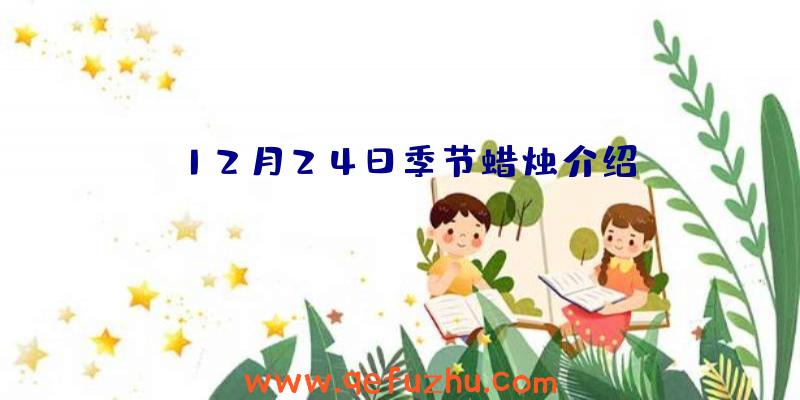 12月24日季节蜡烛介绍