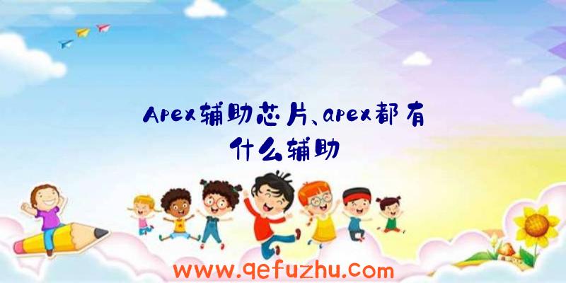 Apex辅助芯片、apex都有什么辅助