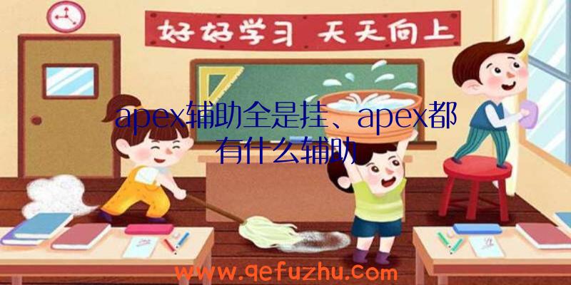 apex辅助全是挂、apex都有什么辅助