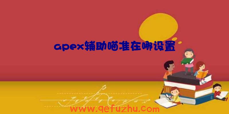 apex辅助瞄准在哪设置