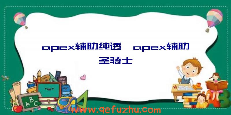 apex辅助纯透、apex辅助圣骑士