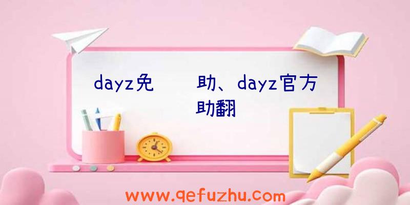 dayz免费辅助、dayz官方辅助翻译