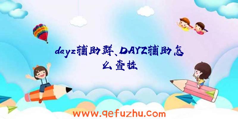 dayz辅助群、DAYZ辅助怎么查挂