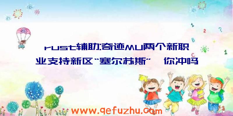 rust辅助:奇迹MU两个新职业支持新区“塞尔苏斯”,你冲吗