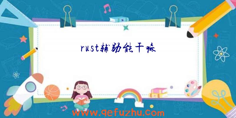 rust辅助能干嘛