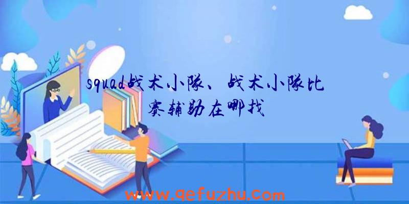 squad战术小队、战术小队比赛辅助在哪找