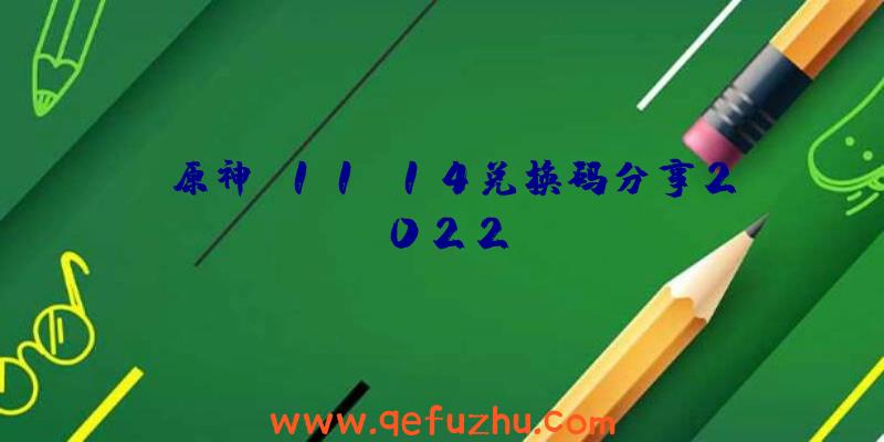 《原神》11.14兑换码分享2022