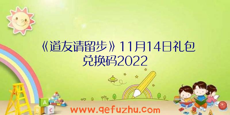 《道友请留步》11月14日礼包兑换码2022