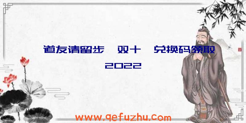 《道友请留步》双十一兑换码领取2022