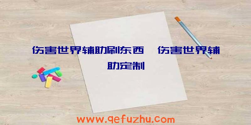 伤害世界辅助刷东西、伤害世界辅助定制