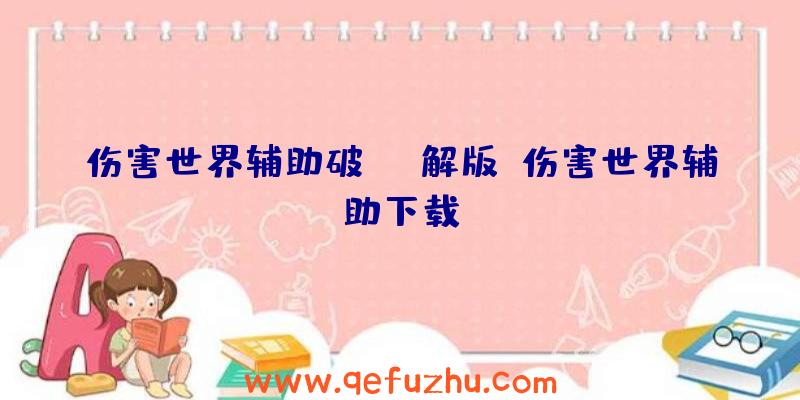 伤害世界辅助破解版、伤害世界辅助下载