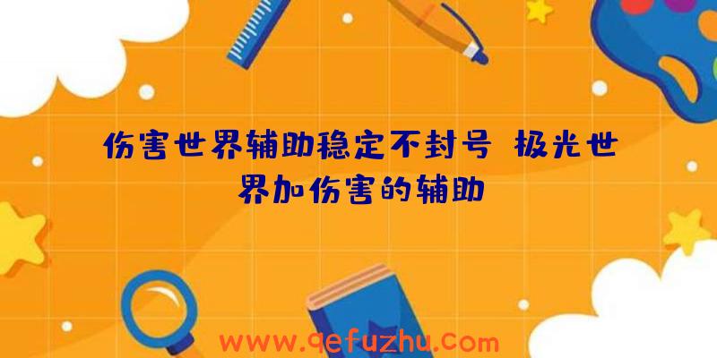 伤害世界辅助稳定不封号、极光世界加伤害的辅助