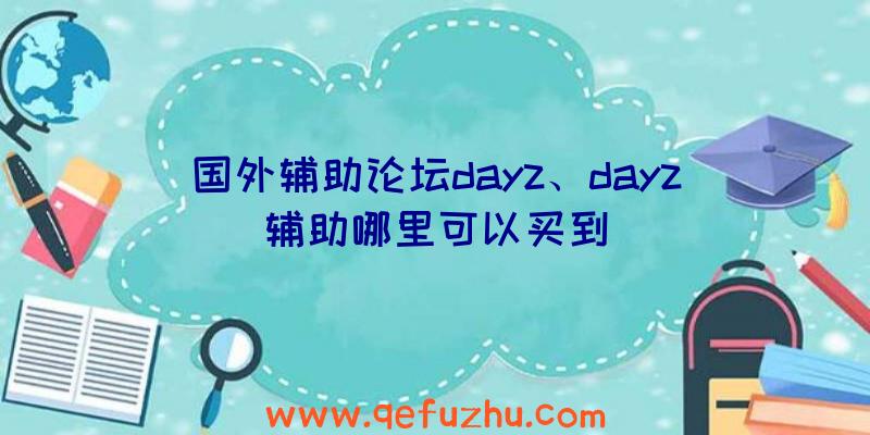 国外辅助论坛dayz、dayz辅助哪里可以买到