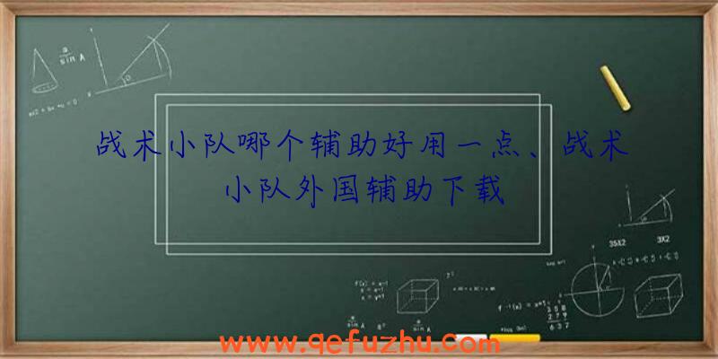 战术小队哪个辅助好用一点、战术小队外国辅助下载