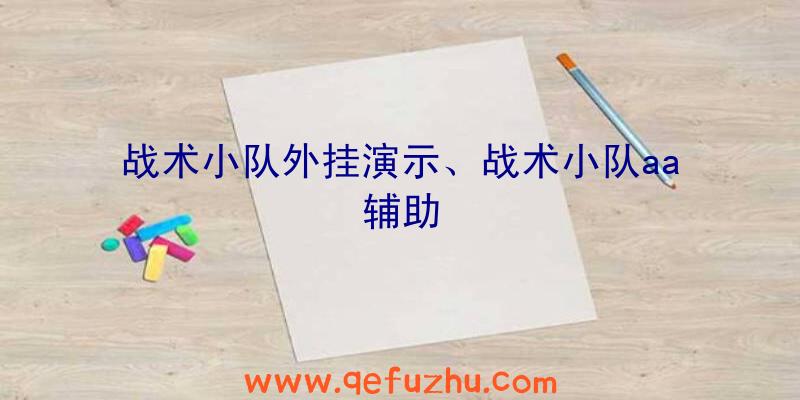 战术小队外挂演示、战术小队aa辅助