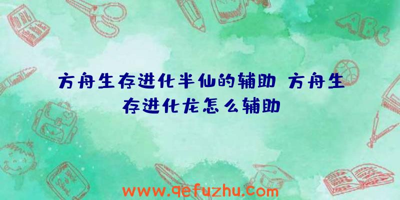 方舟生存进化半仙的辅助、方舟生存进化龙怎么辅助