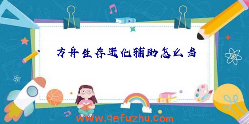 方舟生存进化辅助怎么当