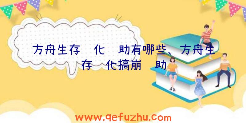 方舟生存进化辅助有哪些、方舟生存进化搞崩辅助