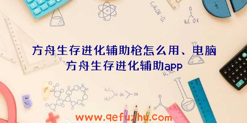 方舟生存进化辅助枪怎么用、电脑方舟生存进化辅助app