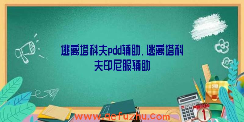 逃离塔科夫pdd辅助、逃离塔科夫印尼服辅助