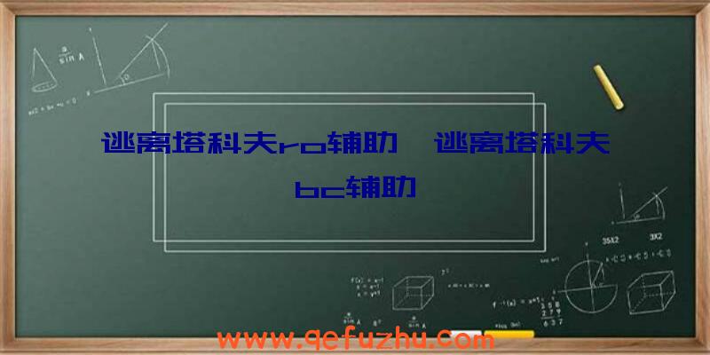 逃离塔科夫ro辅助、逃离塔科夫bc辅助