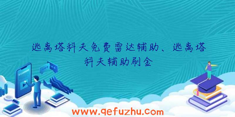 逃离塔科夫免费雷达辅助、逃离塔科夫辅助刷金