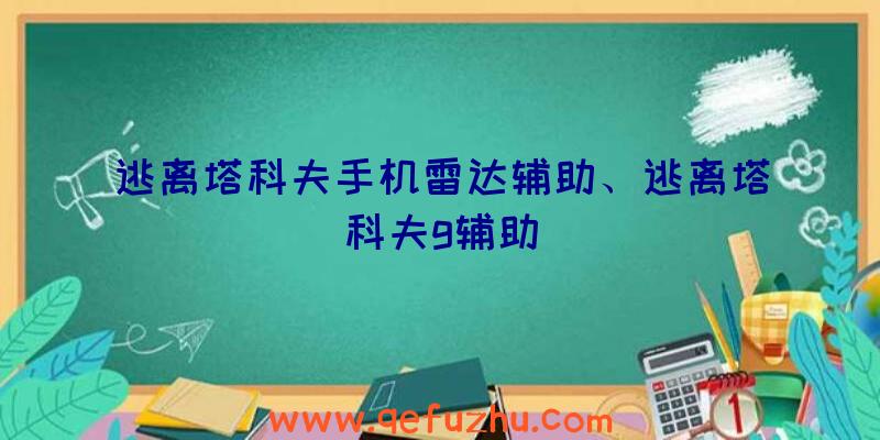 逃离塔科夫手机雷达辅助、逃离塔科夫g辅助