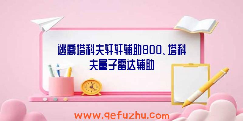 逃离塔科夫轩轩辅助800、塔科夫量子雷达辅助