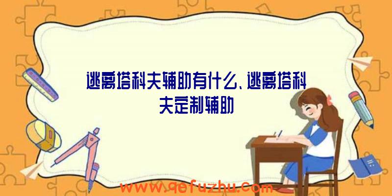 逃离塔科夫辅助有什么、逃离塔科夫定制辅助