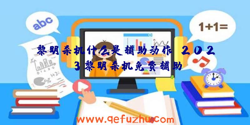 黎明杀机什么是辅助动作、2023黎明杀机免费辅助