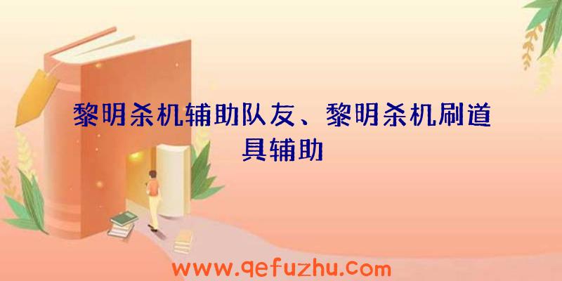 黎明杀机辅助队友、黎明杀机刷道具辅助