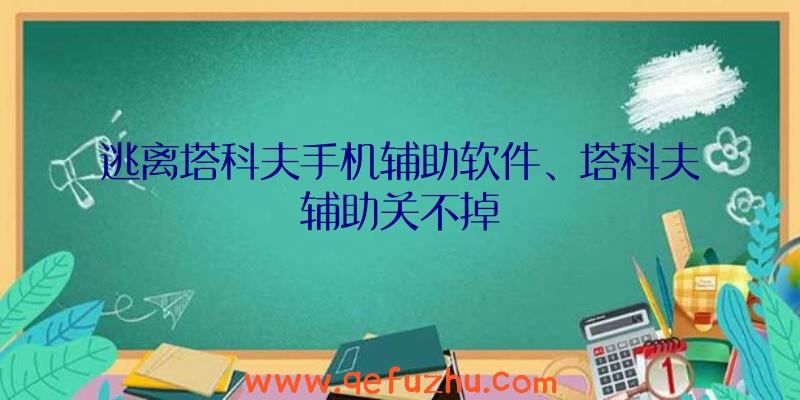 逃离塔科夫手机辅助软件、塔科夫辅助关不掉