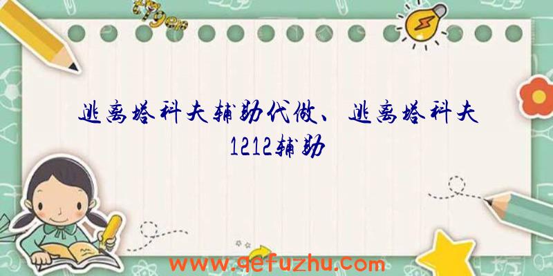 逃离塔科夫辅助代做、逃离塔科夫1212辅助