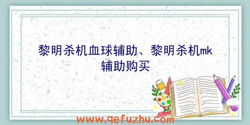 黎明杀机血球辅助、黎明杀机mk辅助购买